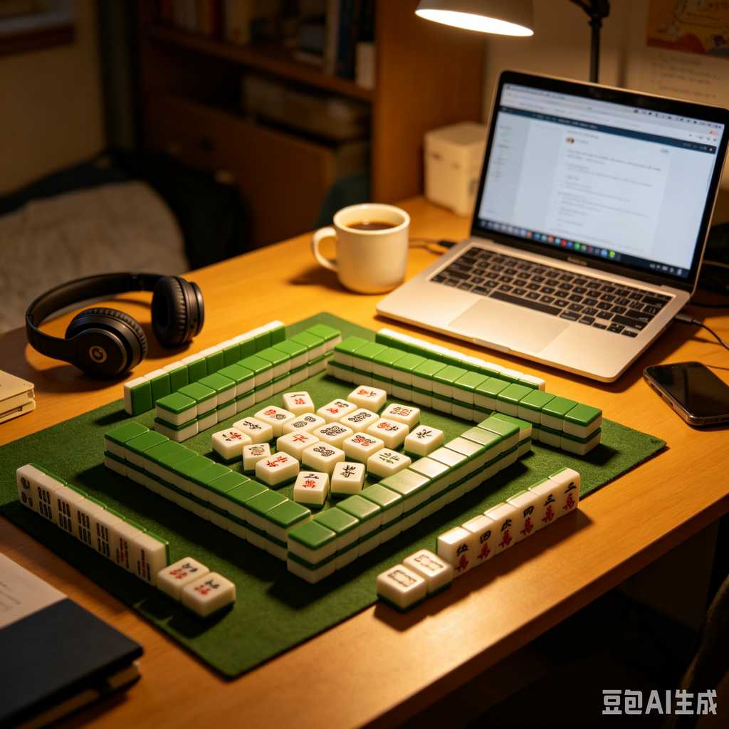 saturated color mahjong set print